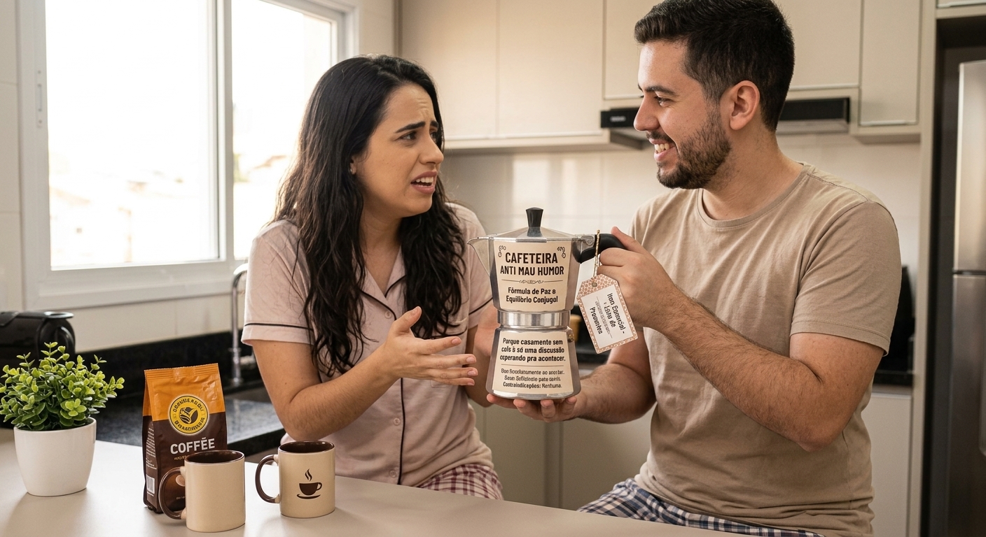Cafeteira anti mau humor
